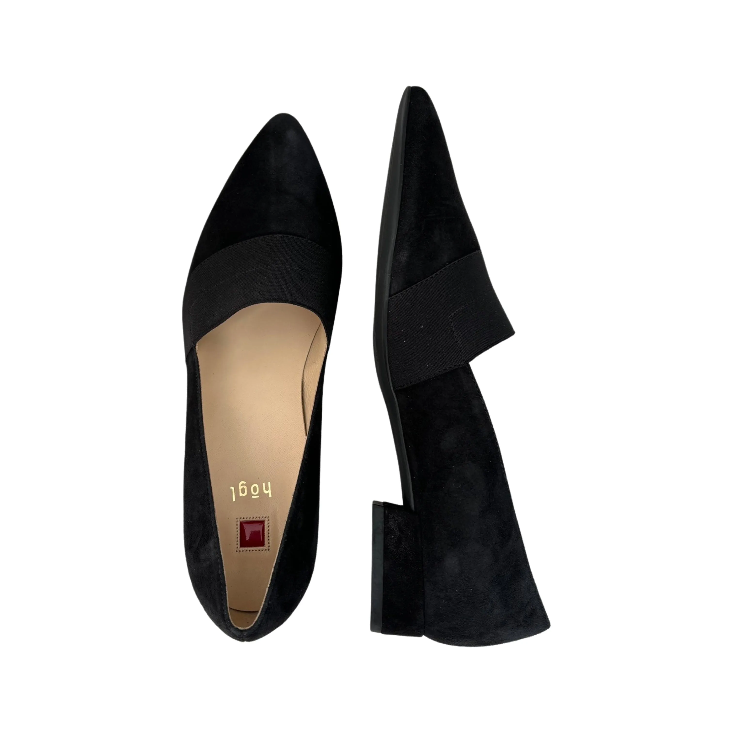 172042 Black Suede Flat