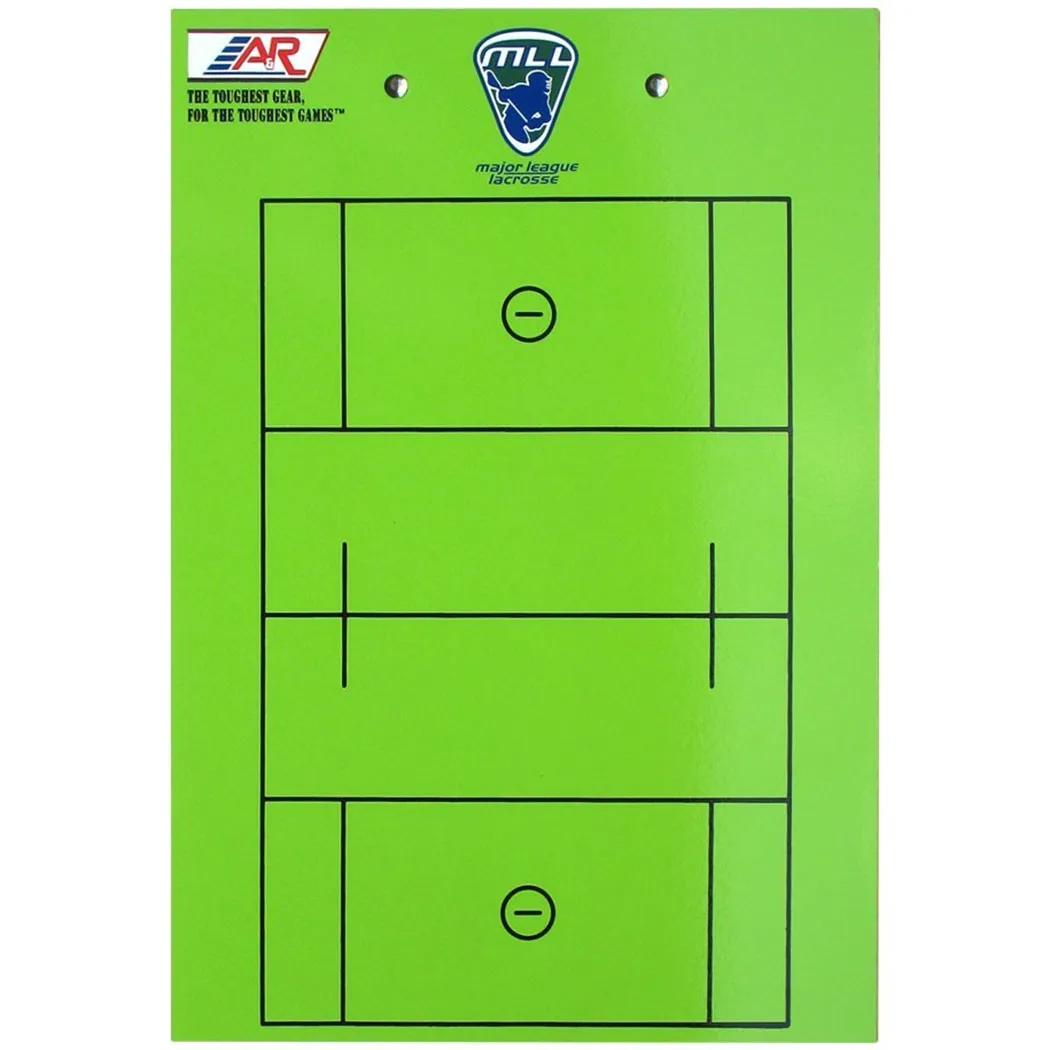 A&R Lacrosse Coaches Clip Board w Half Field Design 9inx13in