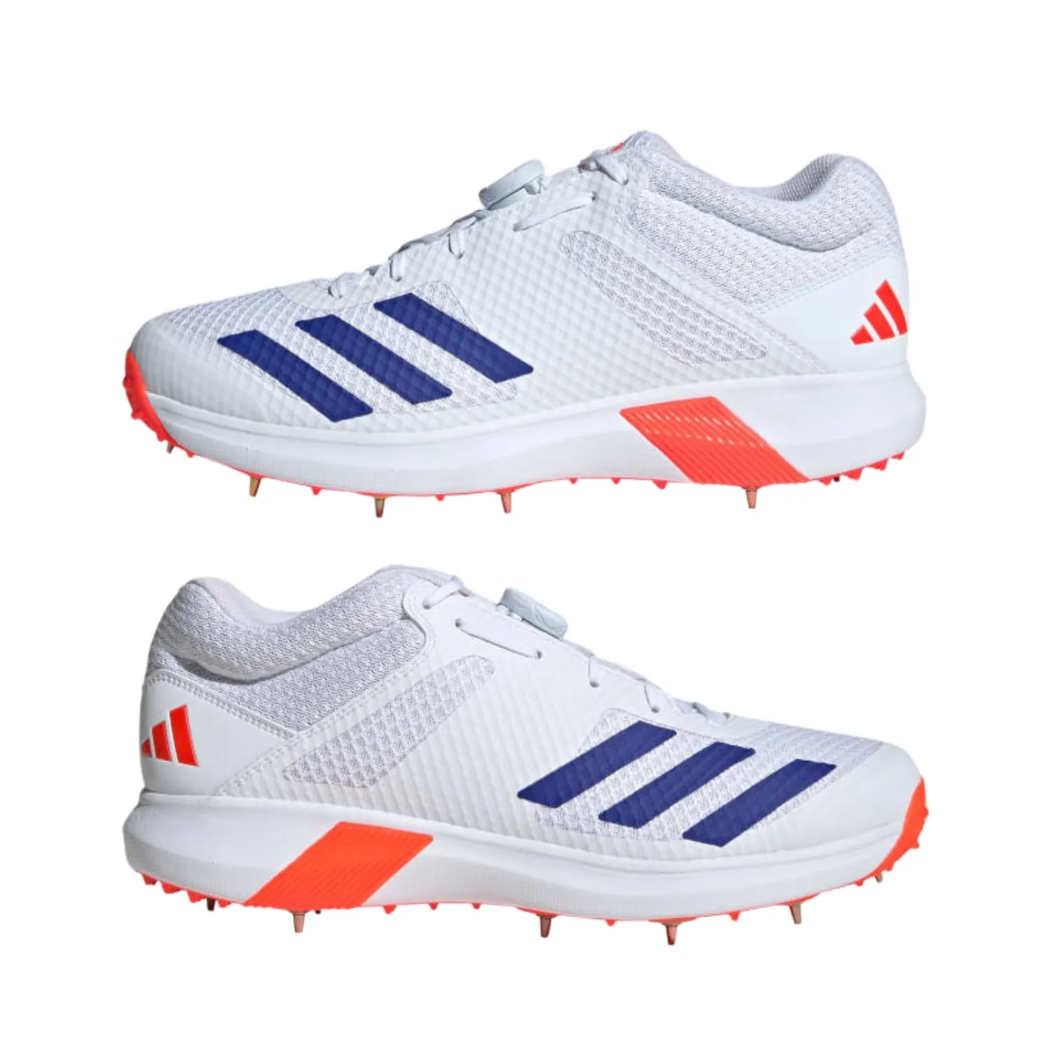 Adidas Adipower Vector Mid 20 Men's Cricket Shoes, Cloud White/Lucid Blue/Solar Red