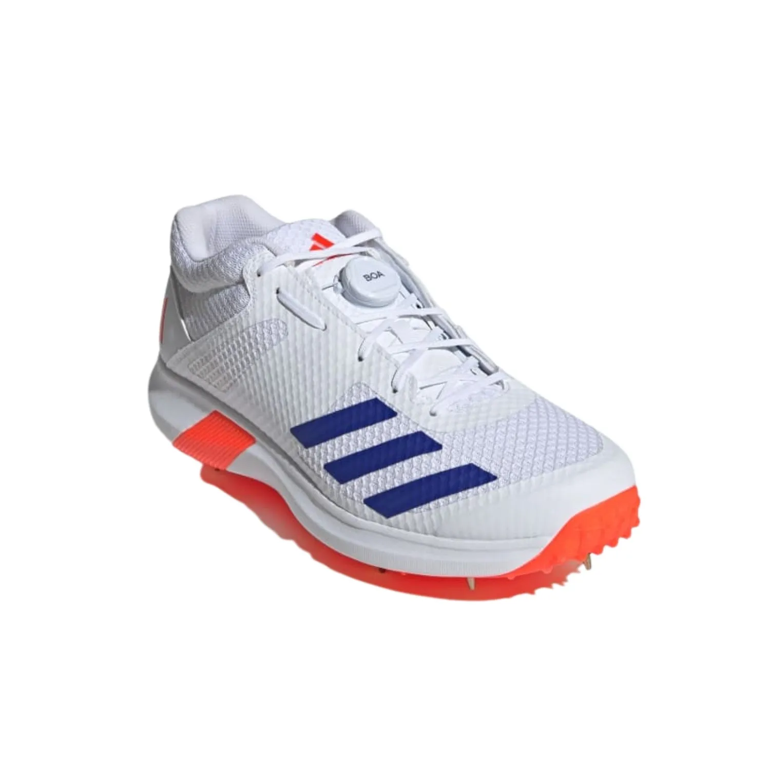 Adidas Adipower Vector Mid 20 Men's Cricket Shoes, Cloud White/Lucid Blue/Solar Red