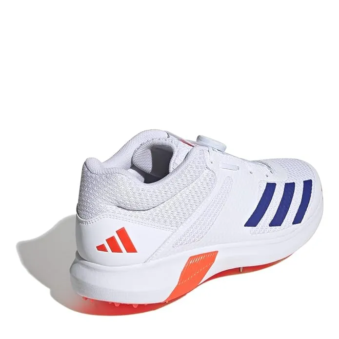 Adidas Adipower Vector Mid 20 Men's Cricket Shoes, Cloud White/Lucid Blue/Solar Red