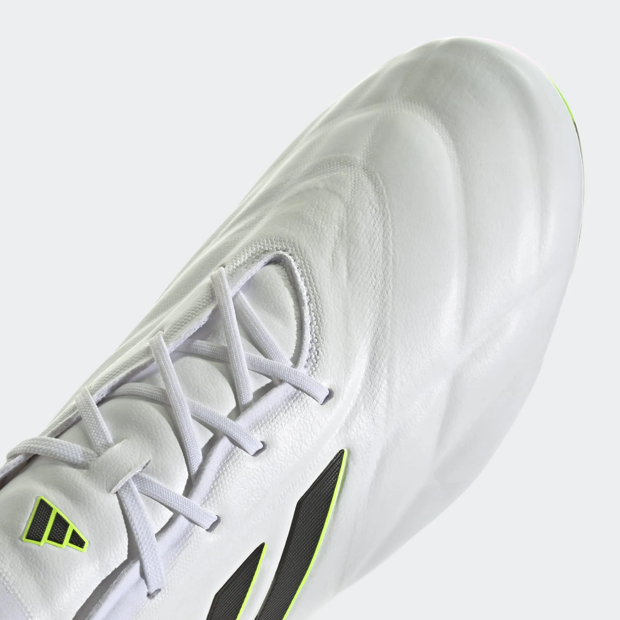 adidas COPA Pure .1 FG Boots- White/Black/Fluro Green