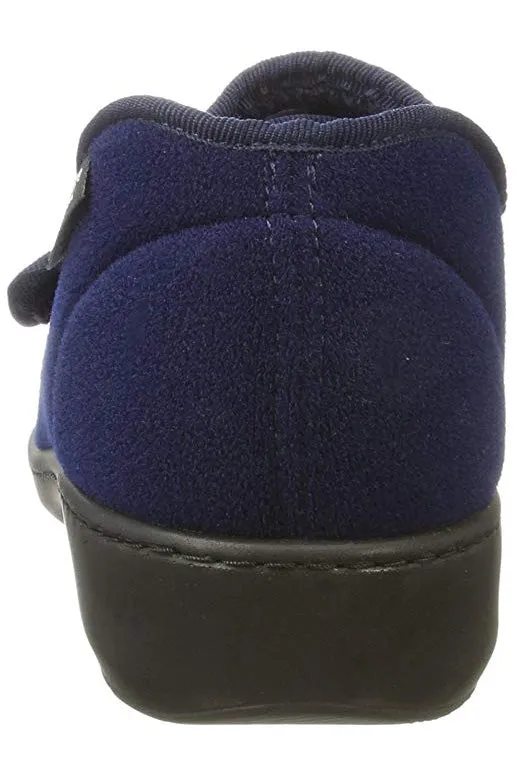 Adjustable Slippers for Men - Navy | Athos | Adaptive Shoes by Ovidis