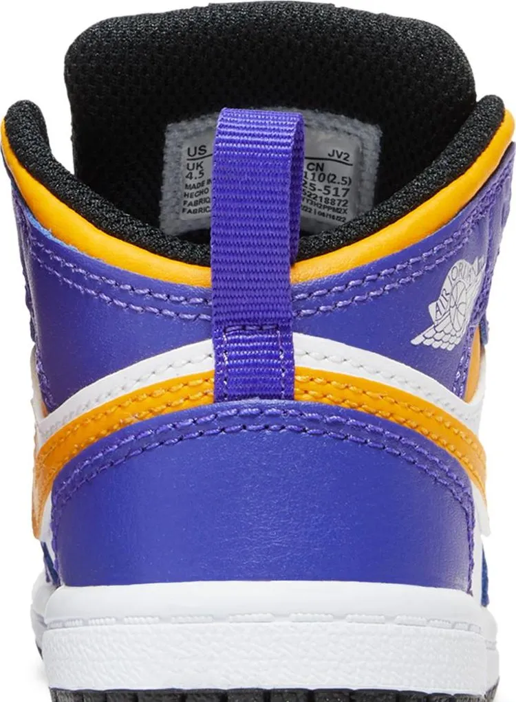 Air Jordan 1 Mid TD Lakers, purple