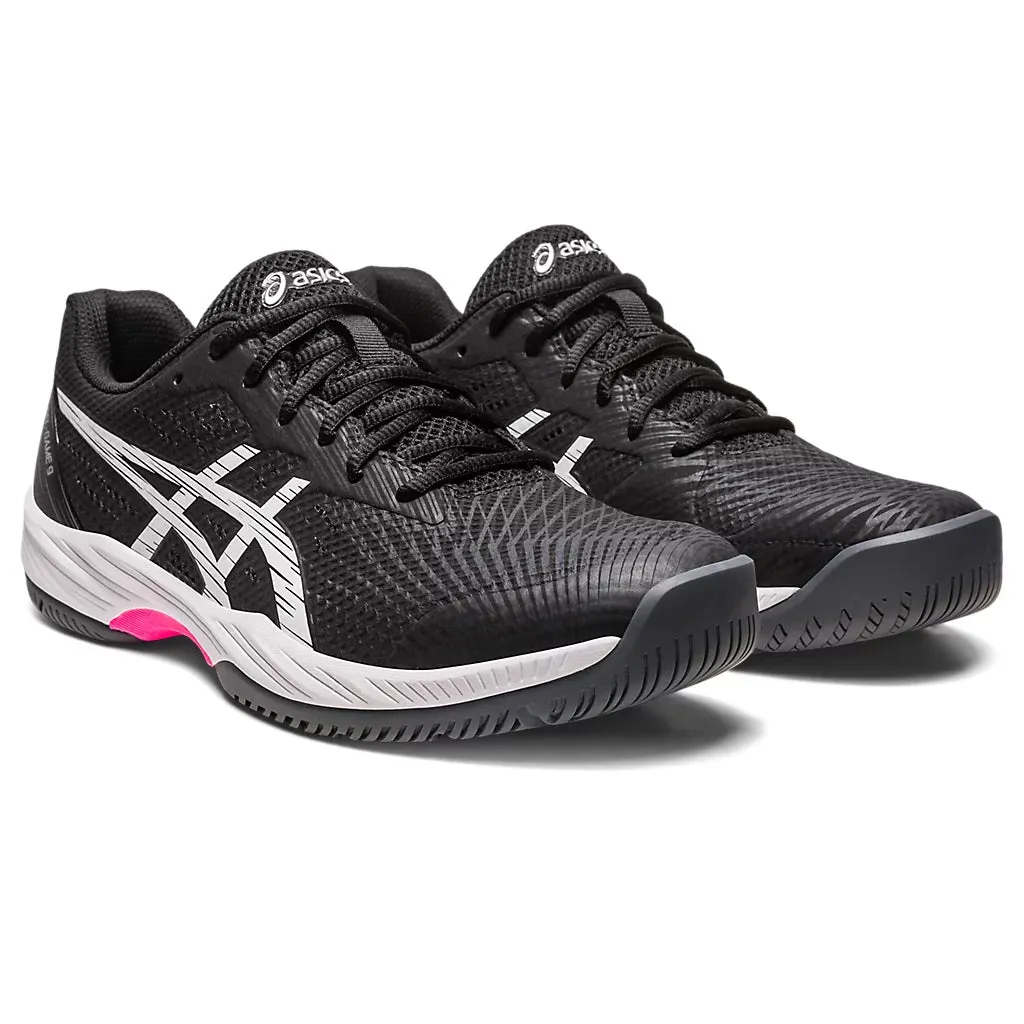 Asics Gel-Game 9 Men's Tennis Shoes, Black/Hot Pink