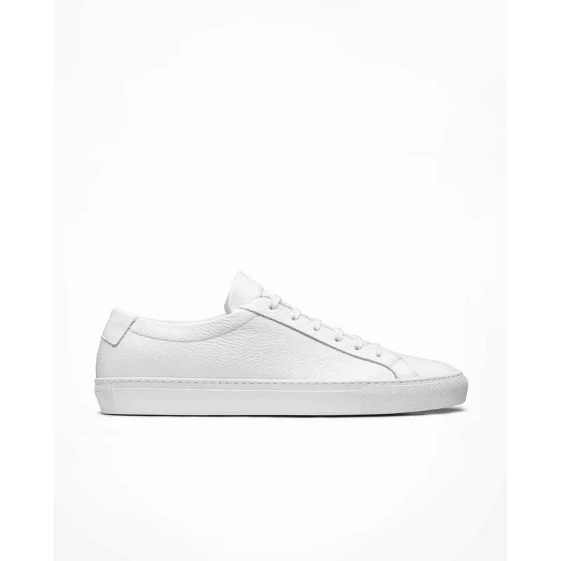 Atelier Munro | White Grain Calf Low Sneaker