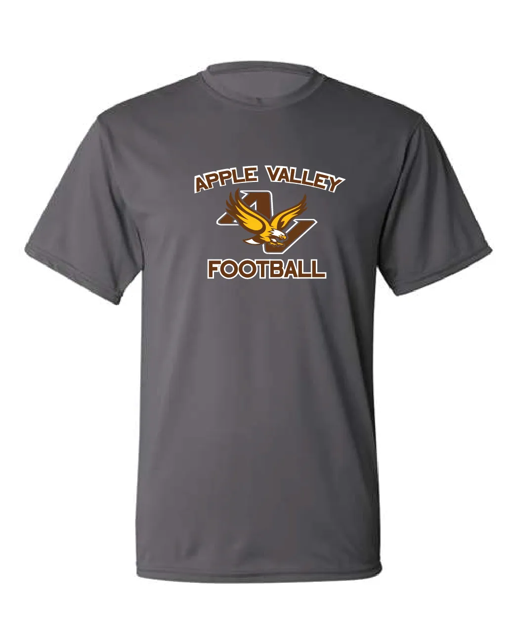 AV Football - Adult Wicking Short Sleeve T-Shirt - Graphite