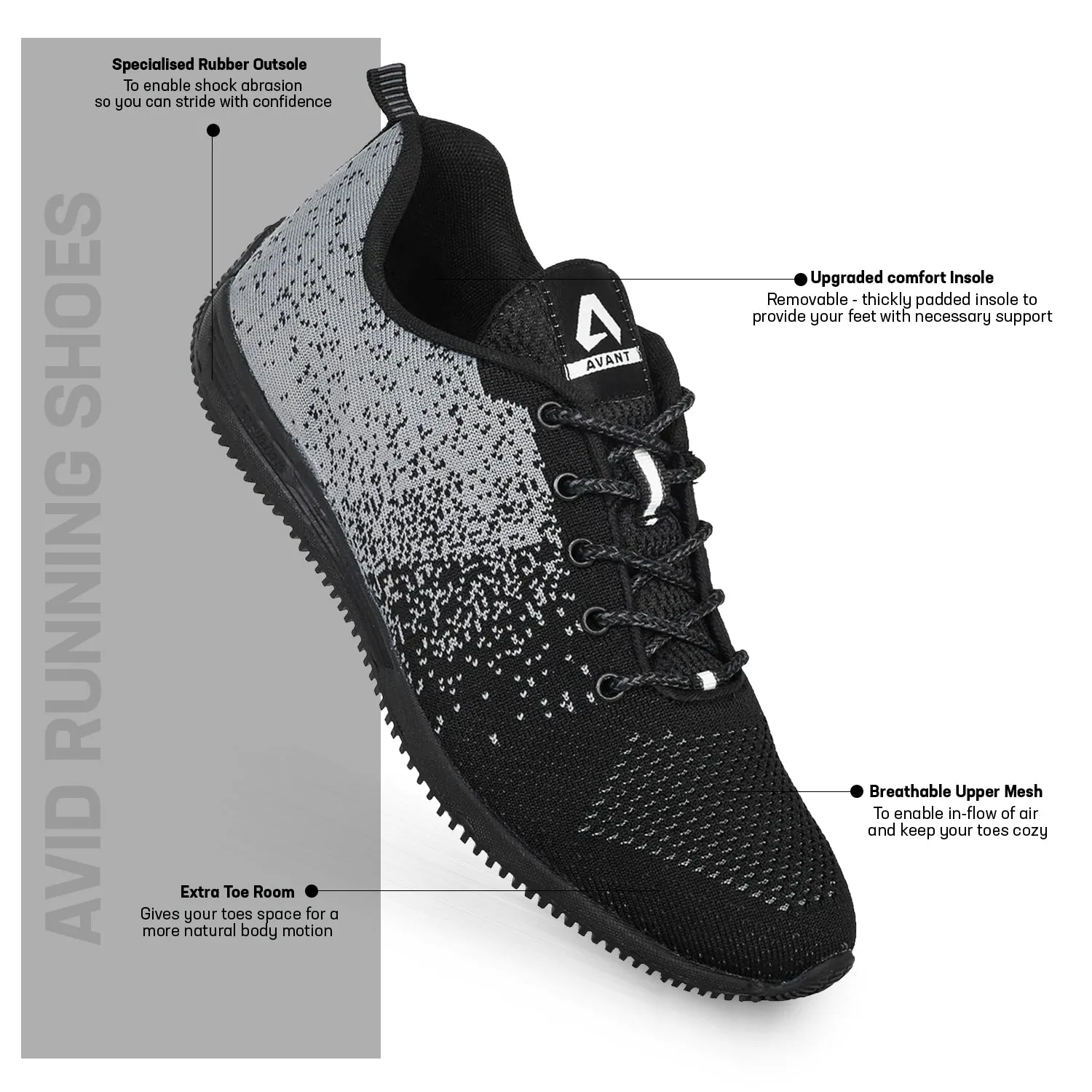 Avid Training Shoes - Grey/Black