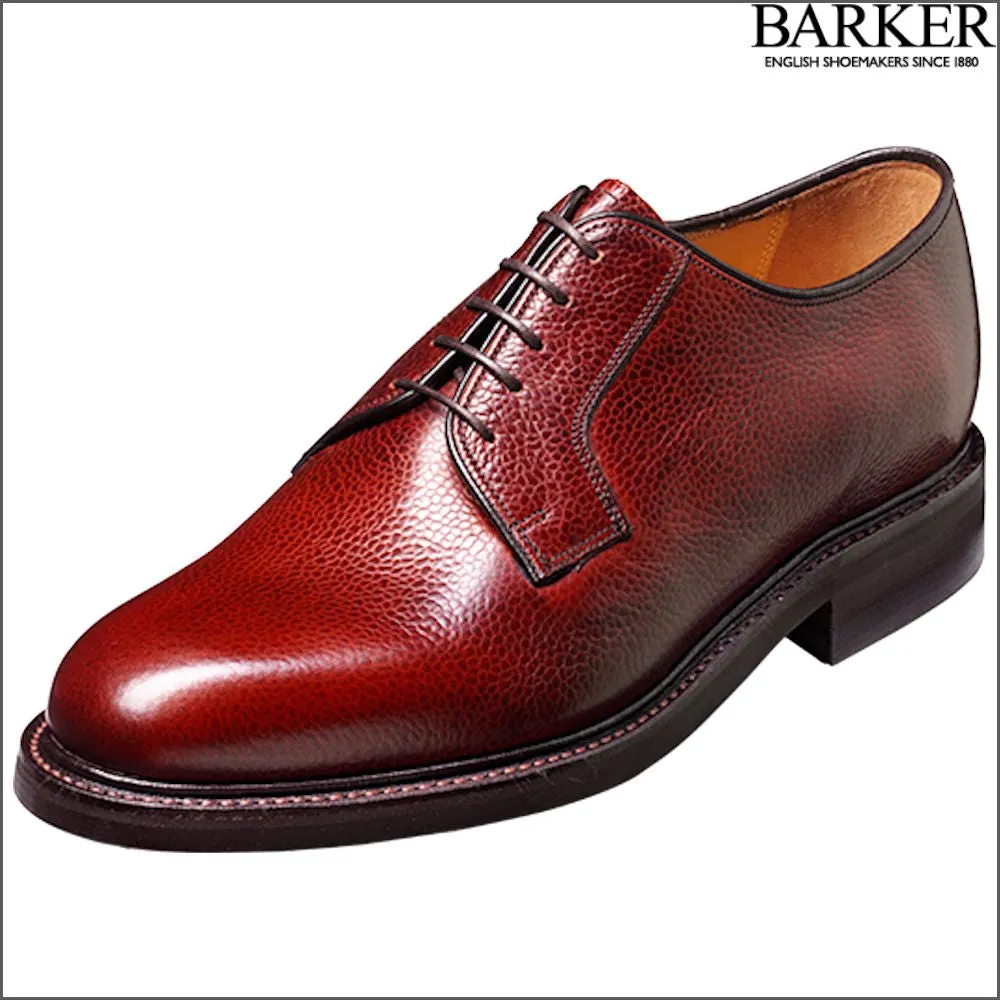 Barker Nairn Cherry Grain Storm Welted Derby*