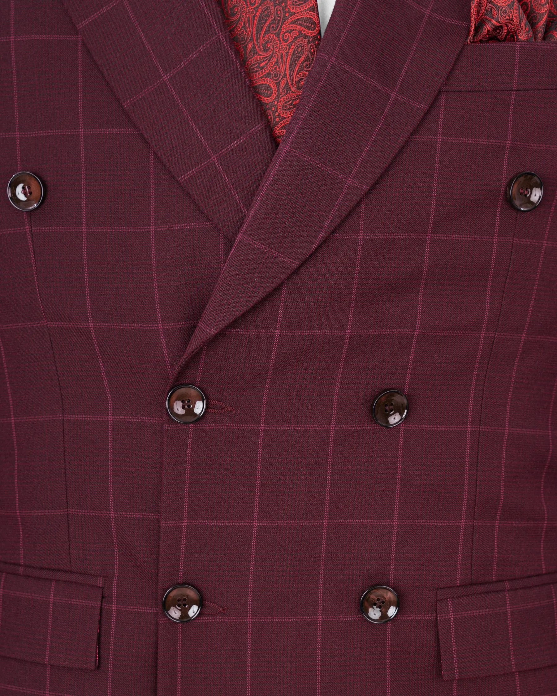 Barossa Windowpane Double Breasted  Blazer