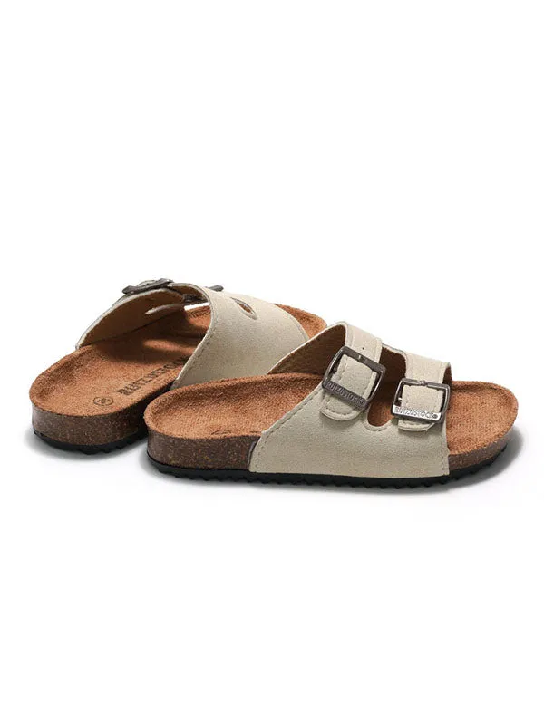 Buckle Double Straps Slippers