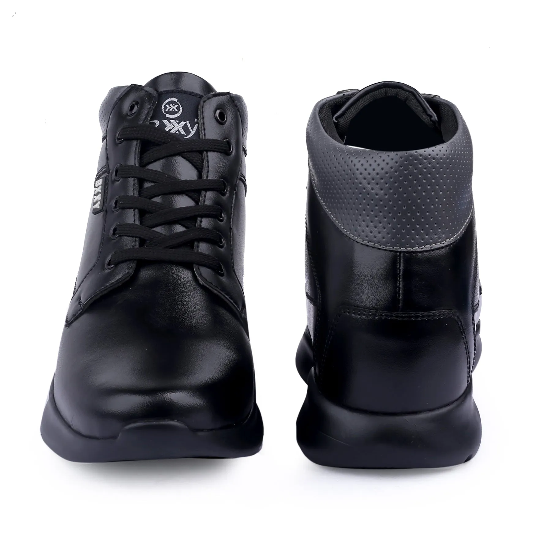 Bxxy's Men's 3 Inch Hidden Height Increasing/Elevator Casual Lace-up Outdoor Sneaker Boot