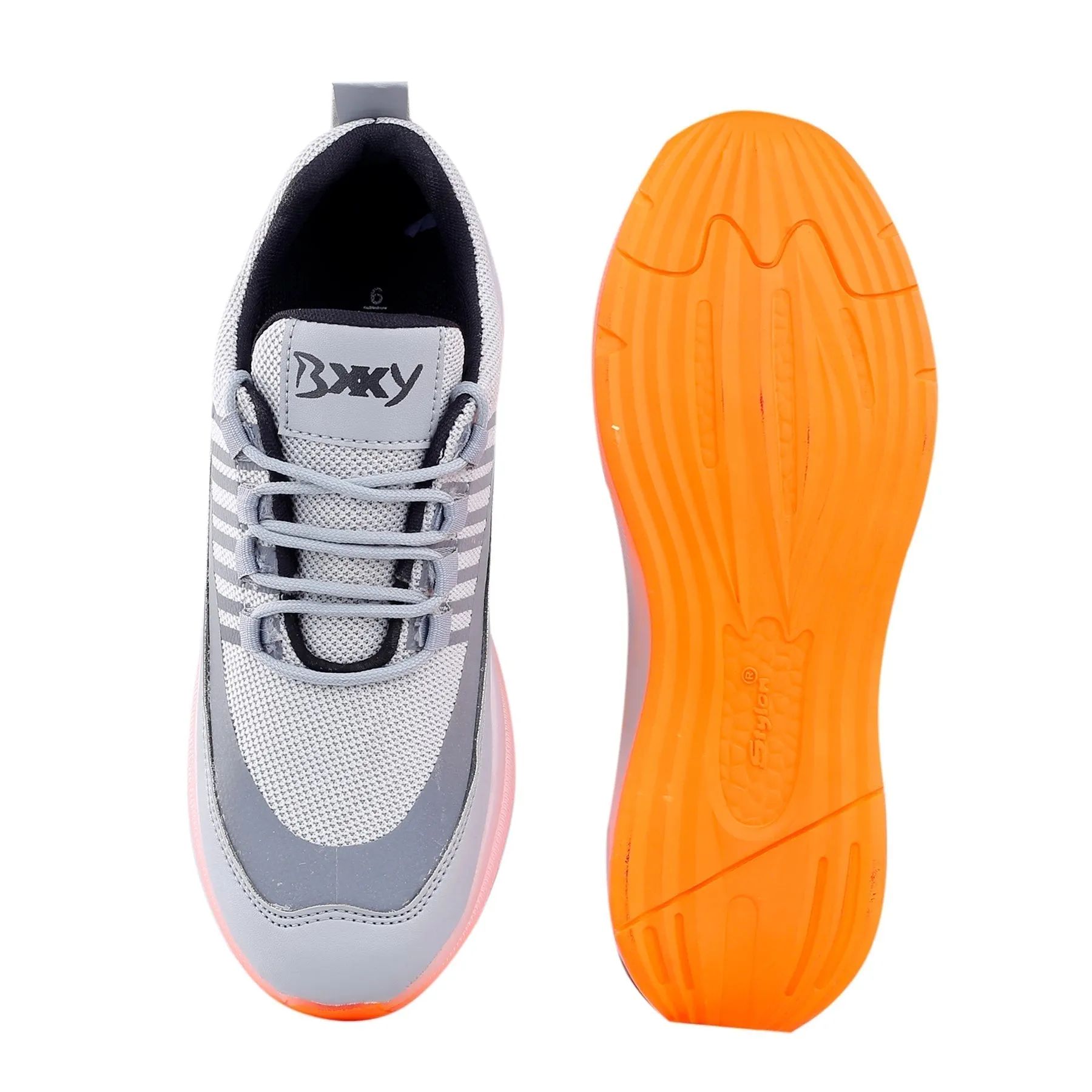 Bxxy's Multi Color Sports Shoes For Men On Transparent Sole