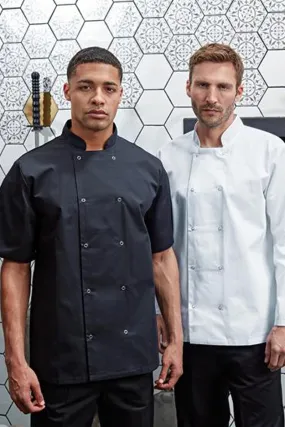 Chef's Short Sleeve Stud Coat