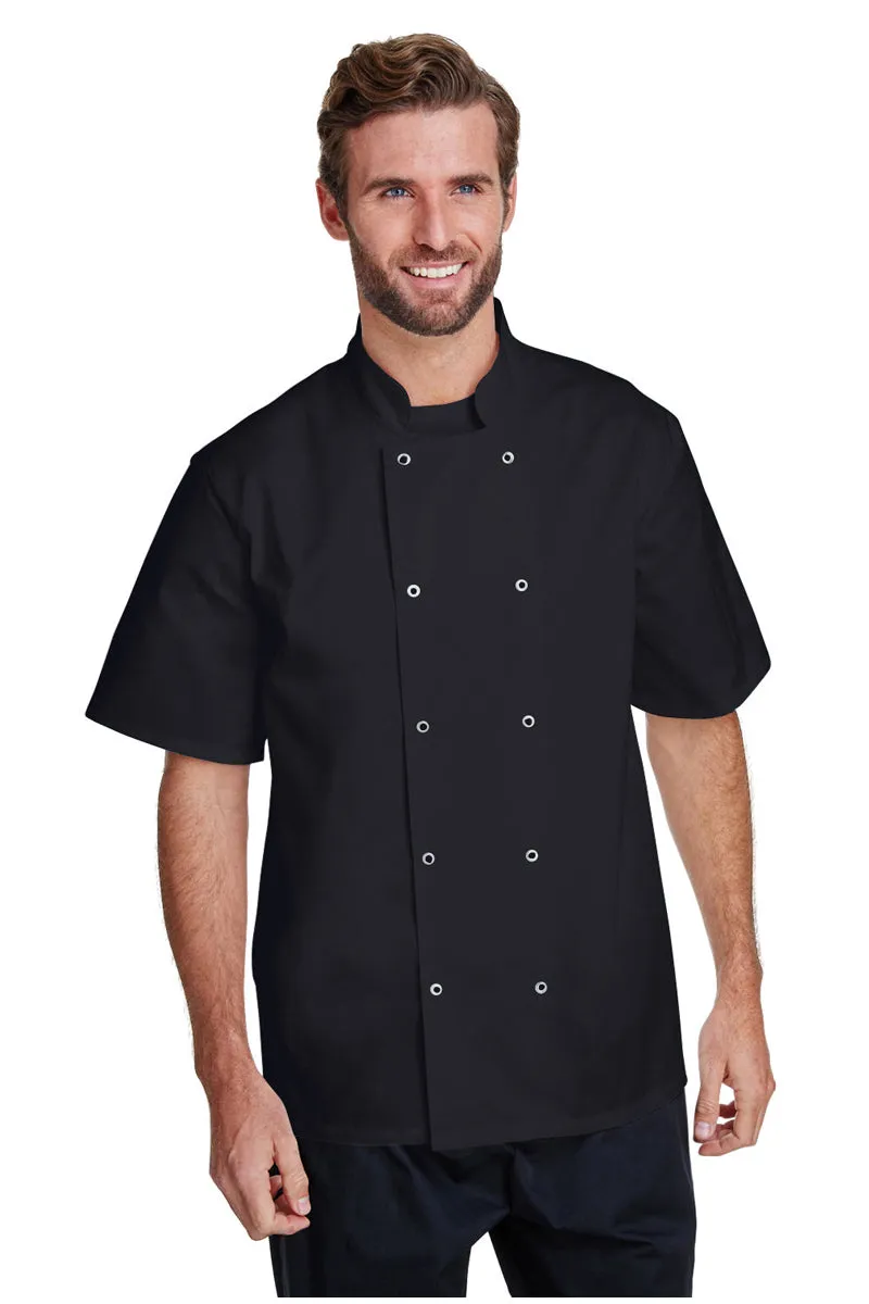 Chef's Short Sleeve Stud Coat