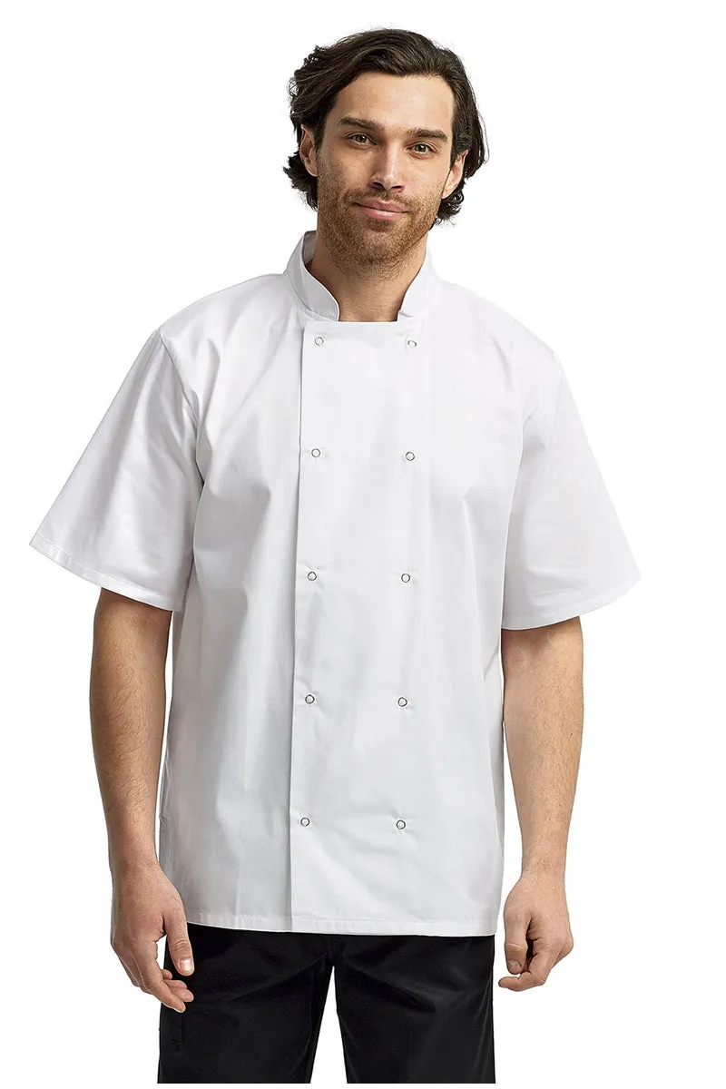 Chef's Short Sleeve Stud Coat