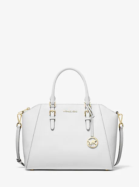 Ciara Large Saffiano Leather Satchel