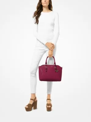 Ciara Large Saffiano Leather Satchel