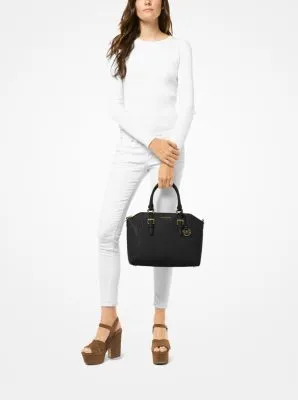 Ciara Large Saffiano Leather Satchel