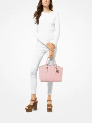 Ciara Large Saffiano Leather Satchel