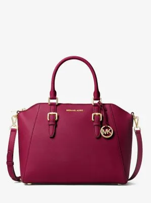 Ciara Large Saffiano Leather Satchel