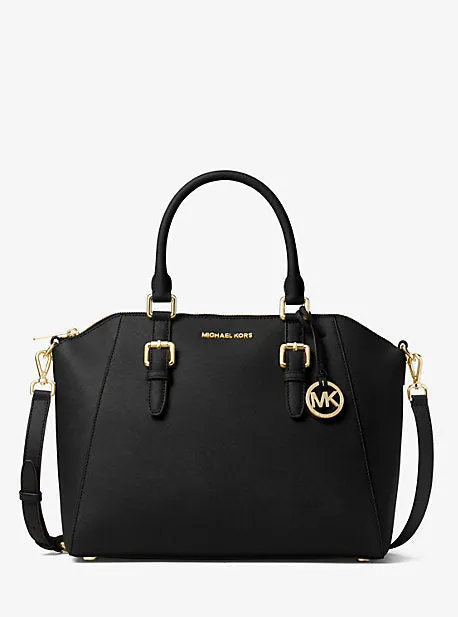 Ciara Large Saffiano Leather Satchel