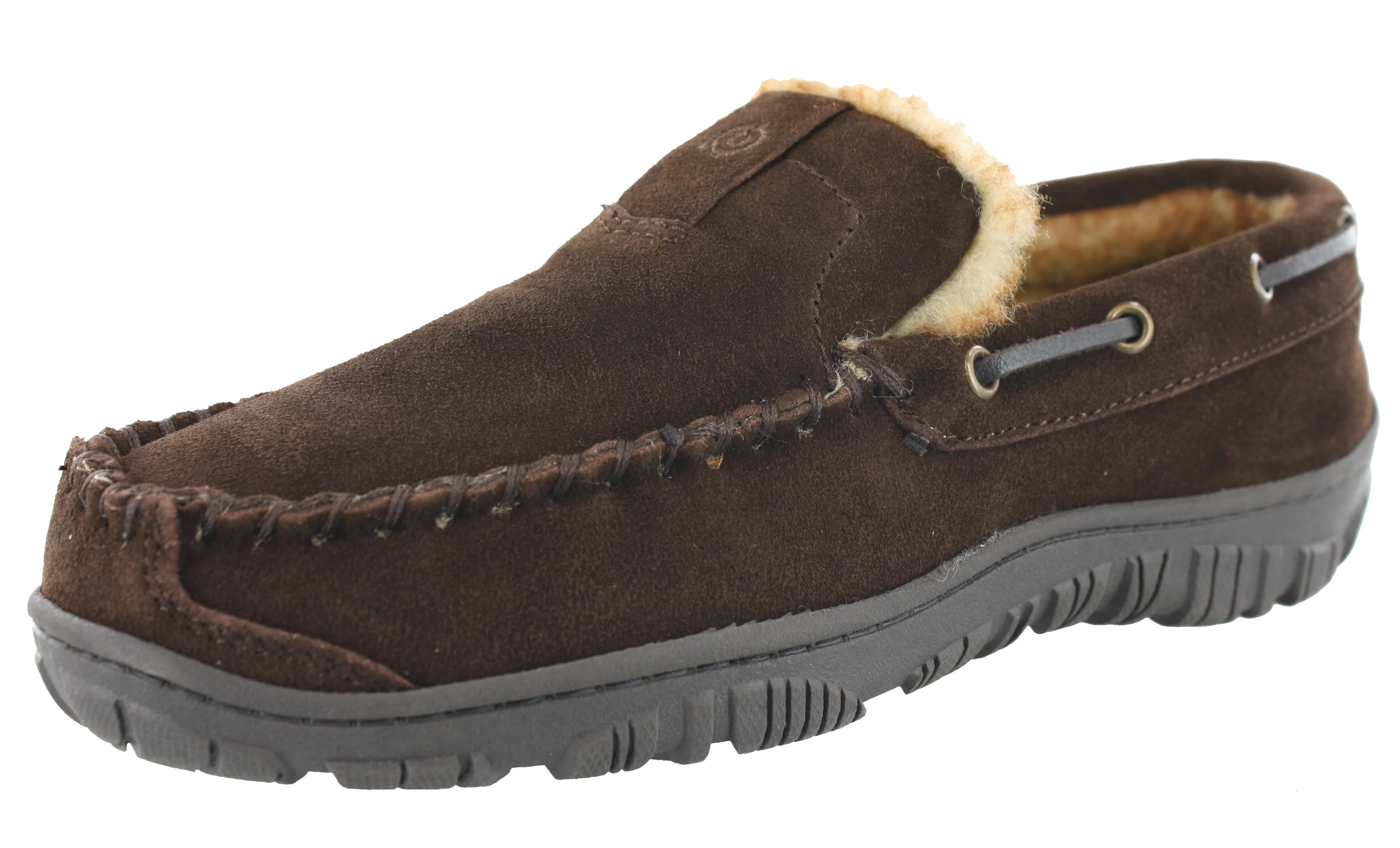 Clarks Men Warm Cozy Easy On Slip On Moccasin Slippers Warren