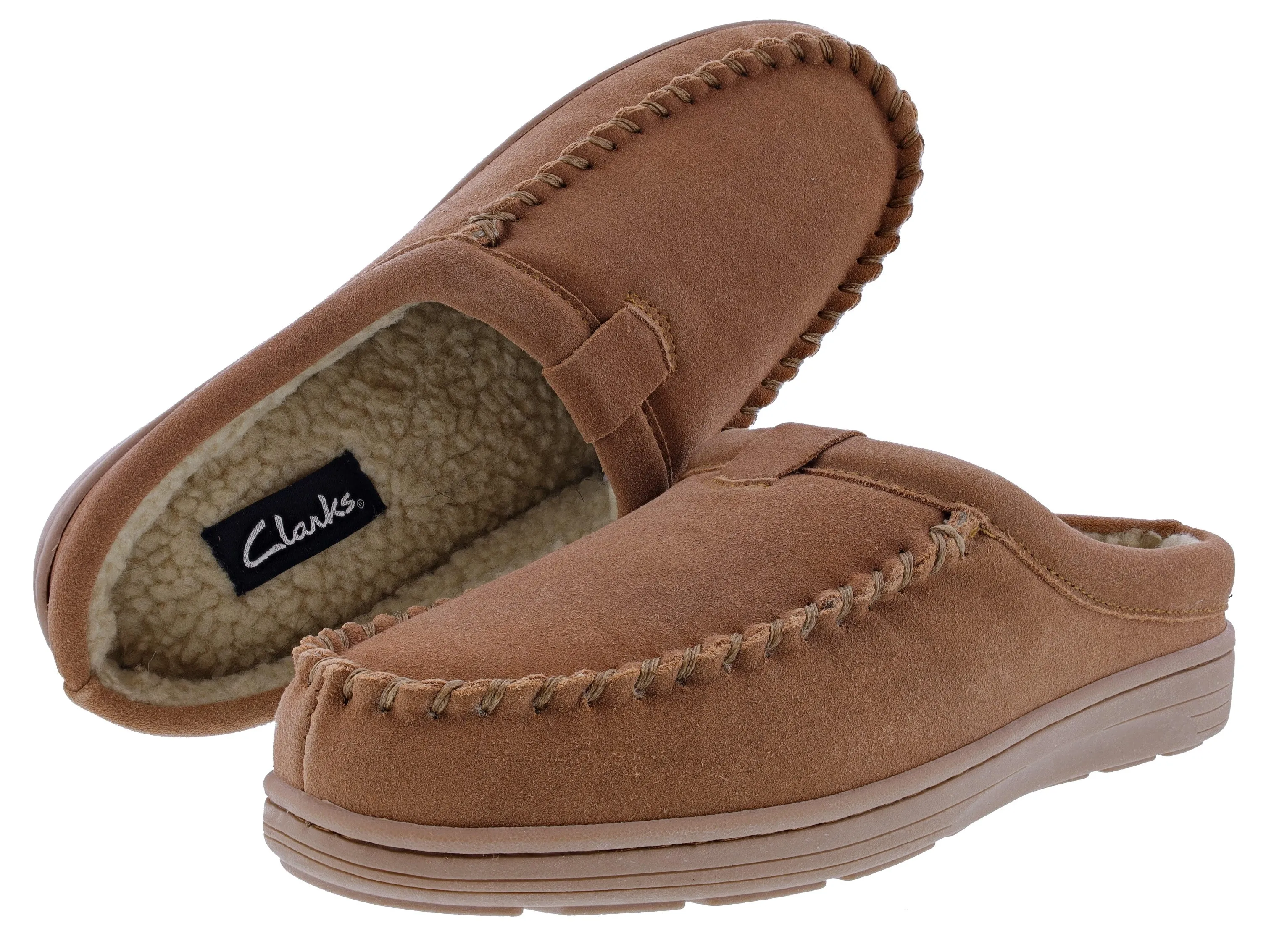 Clarks Men’s Slipper Suede Leather BLM19021 Indoor & Outdoor House Slipper