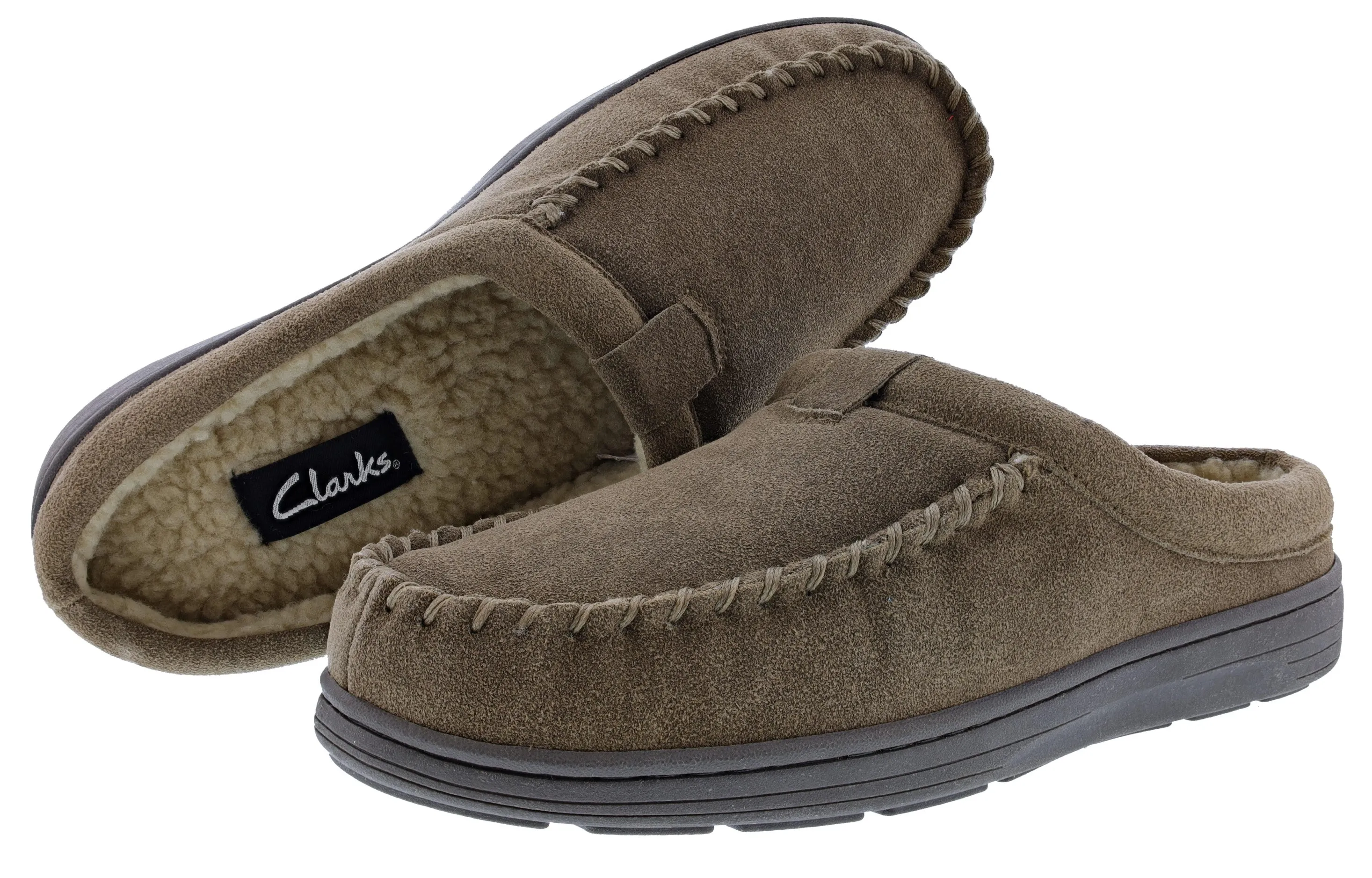 Clarks Men’s Slipper Suede Leather BLM19021 Indoor & Outdoor House Slipper