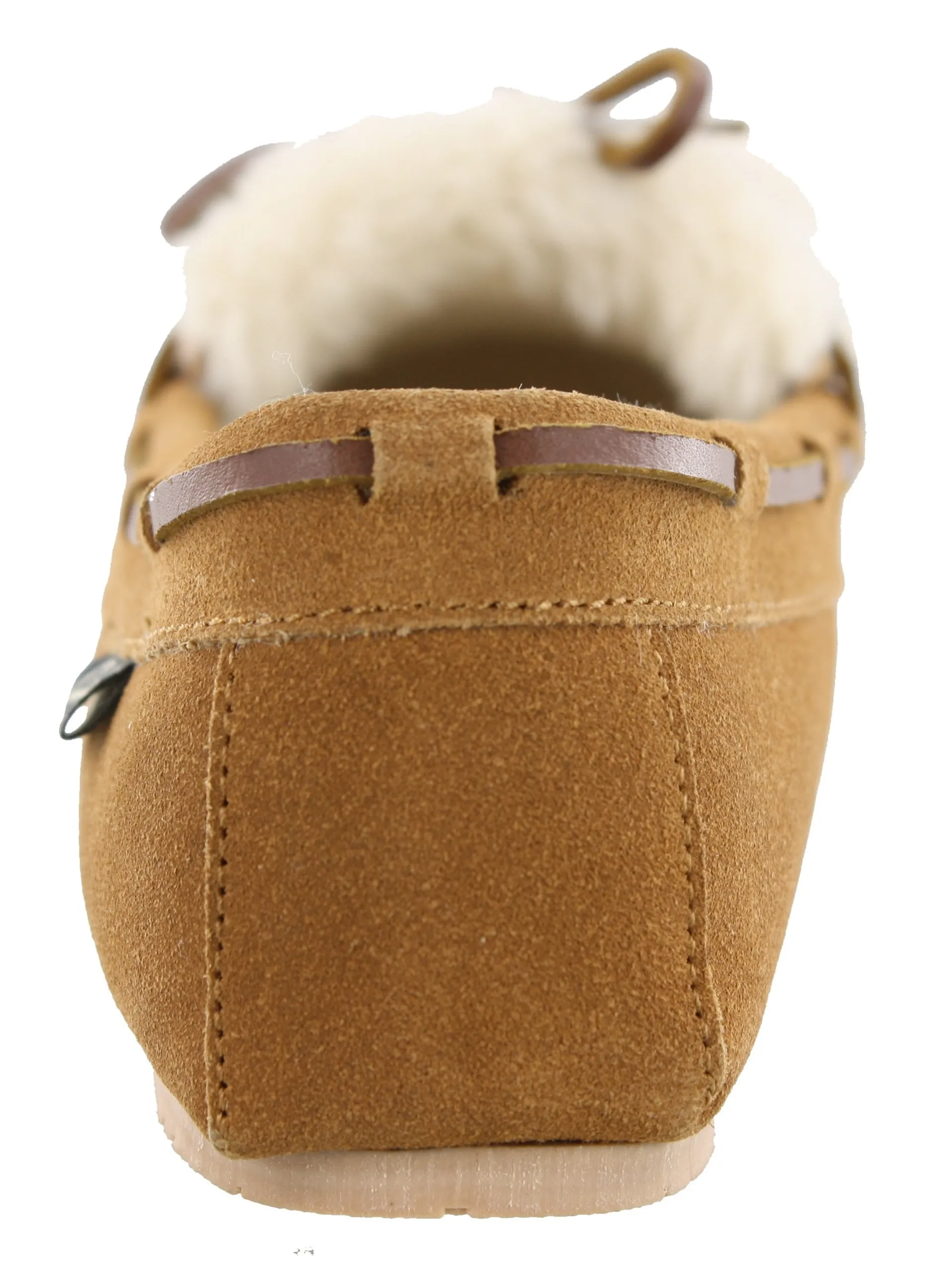 Clarks Women Warm Cozy Slip On Moccasin Slippers Holly