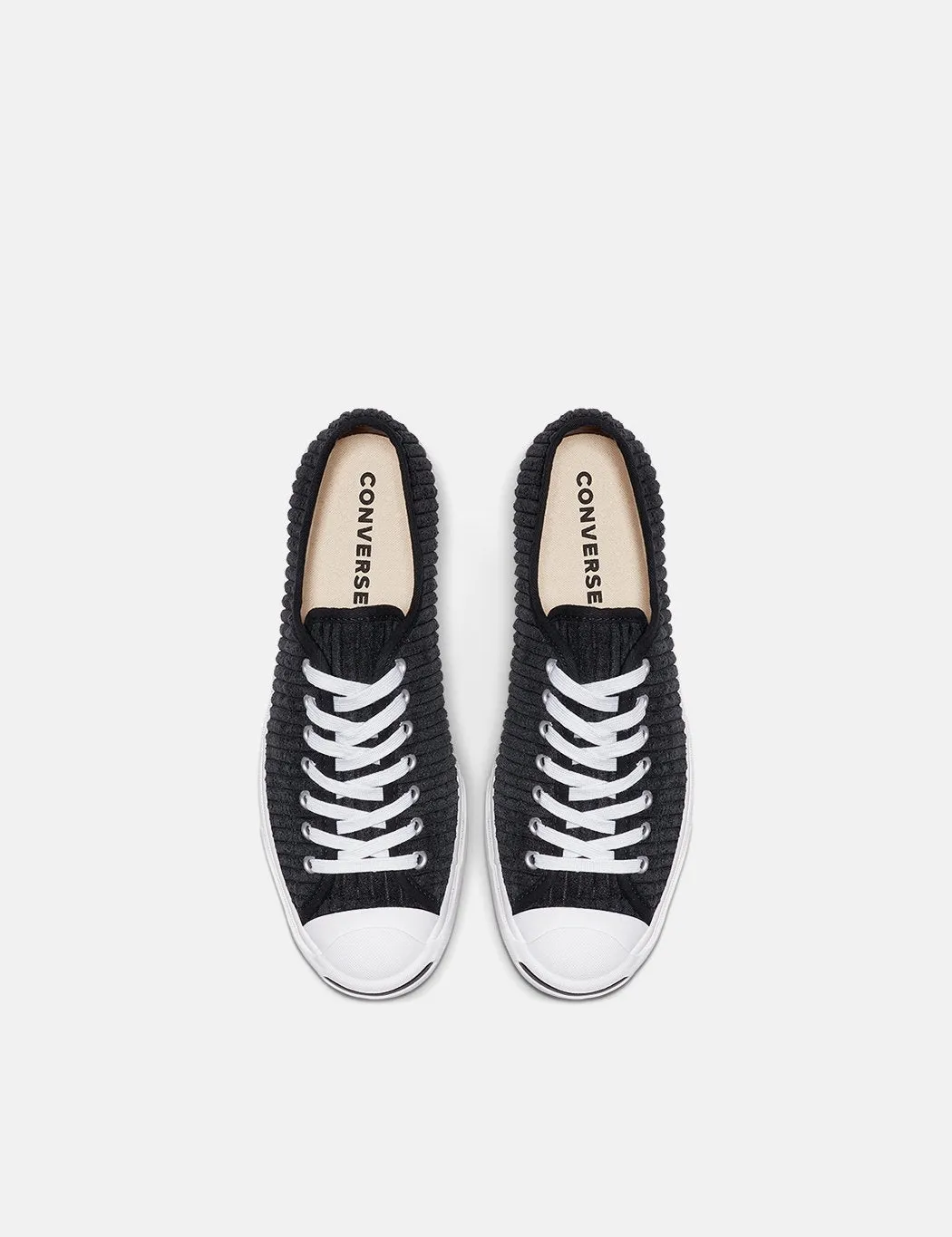 Converse Jack Purcell 165139C (Wide Wale Cord) - Black/White