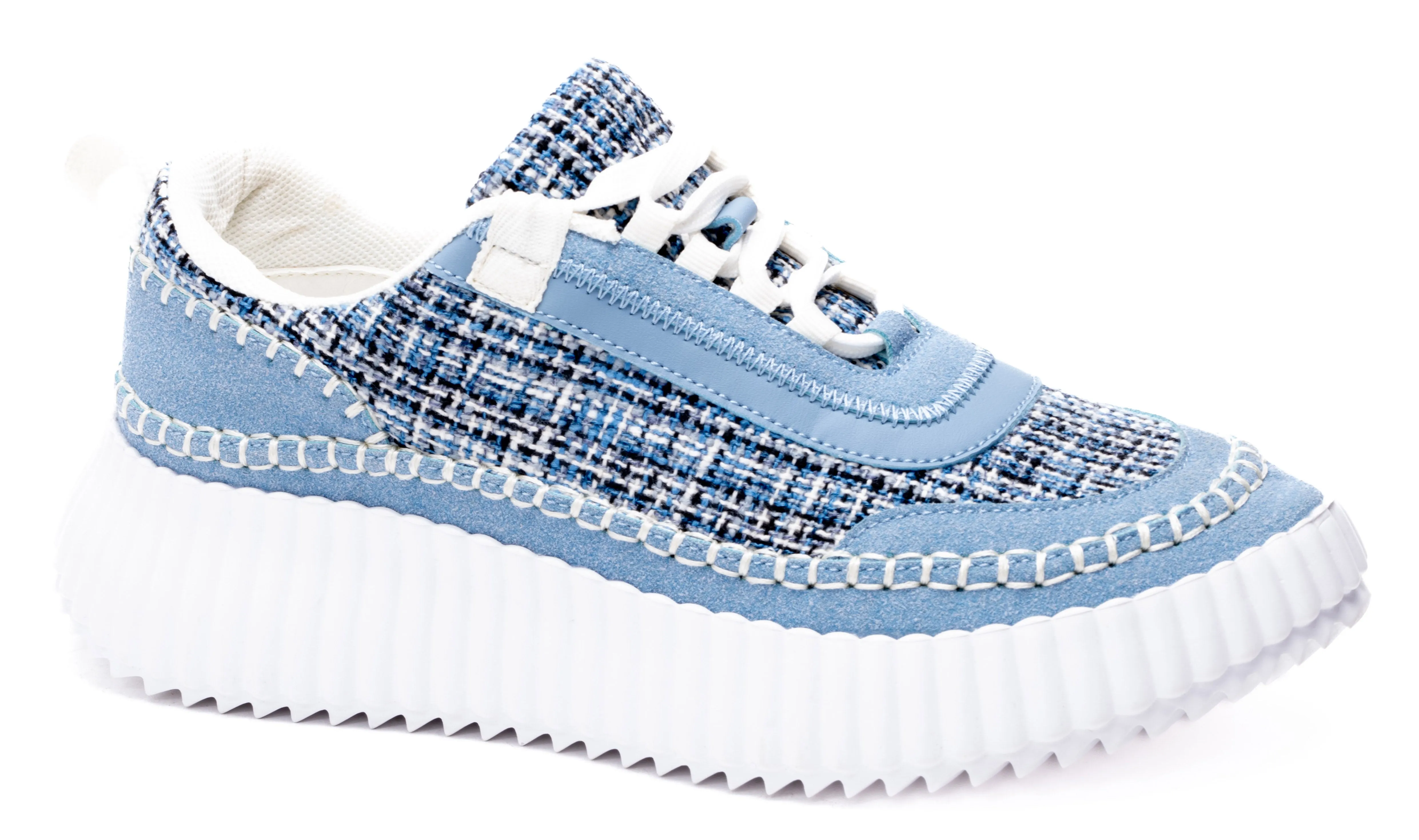 Corkys Adventure Blue Plaid Sneaker