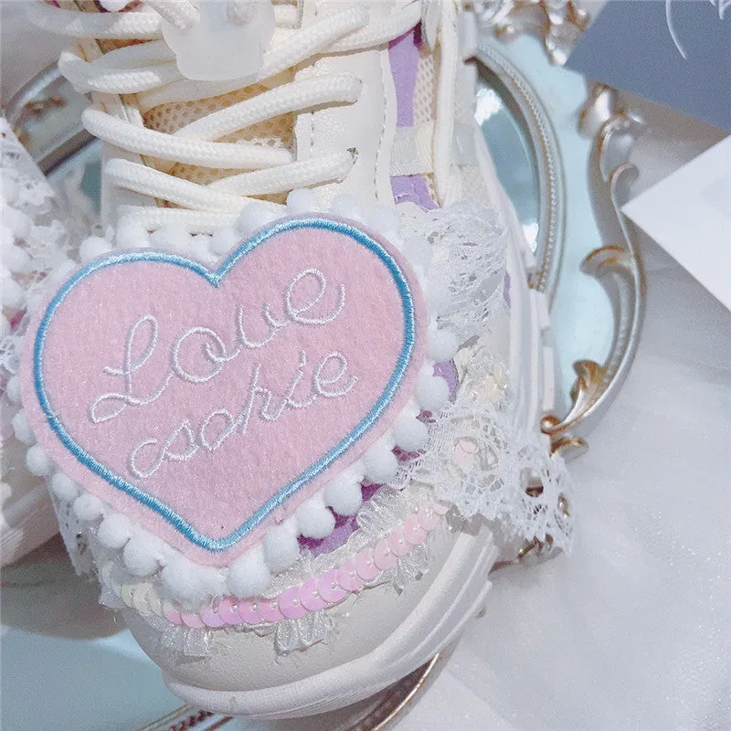 cute heart platform shoes  PL52719