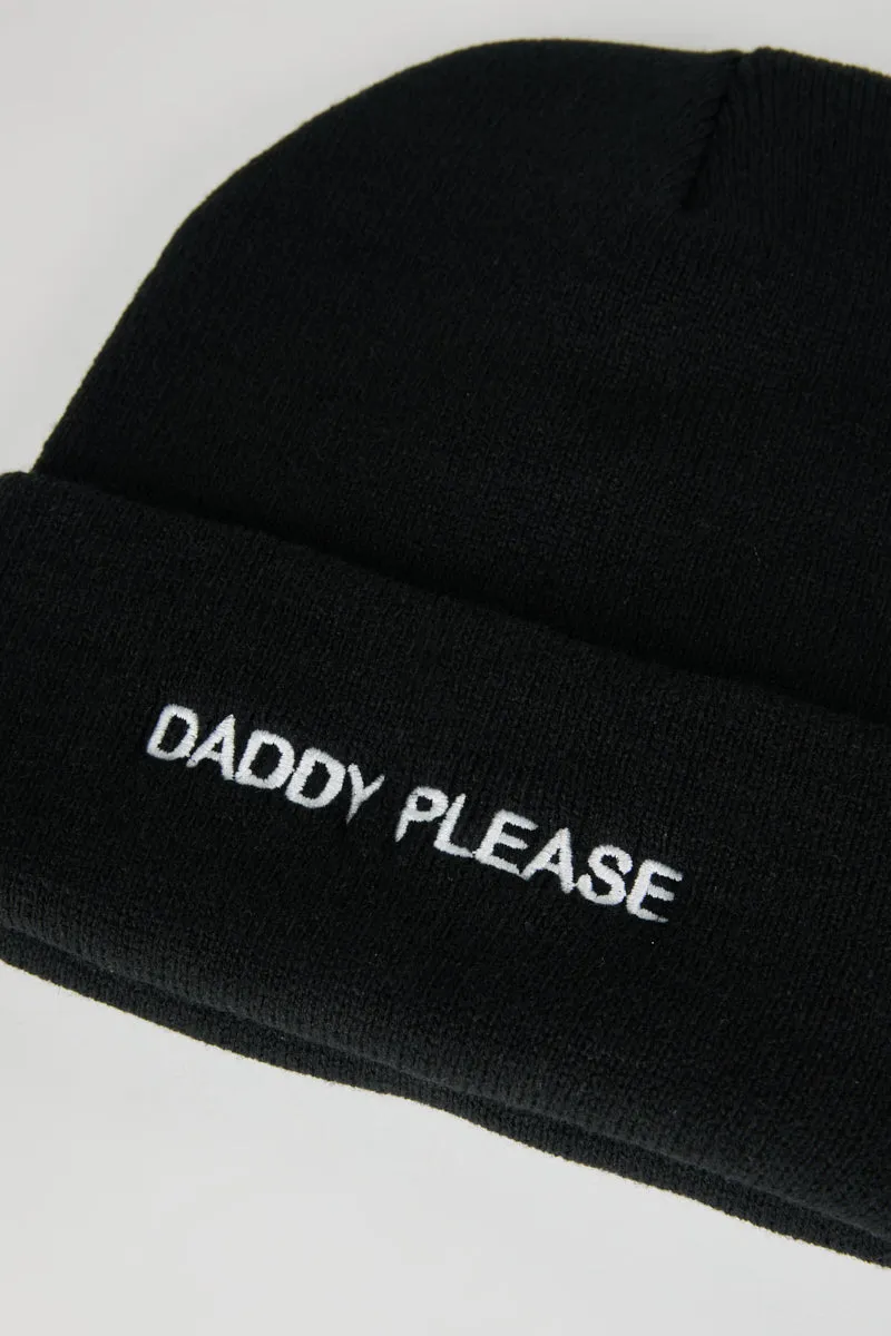 DADDY PLEASE KNIT BEANIE