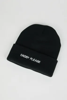 DADDY PLEASE KNIT BEANIE