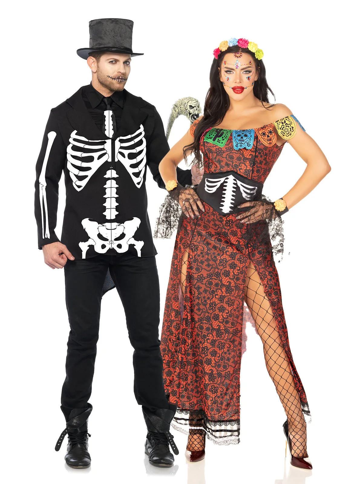 Day of the Dead Couple's Costume