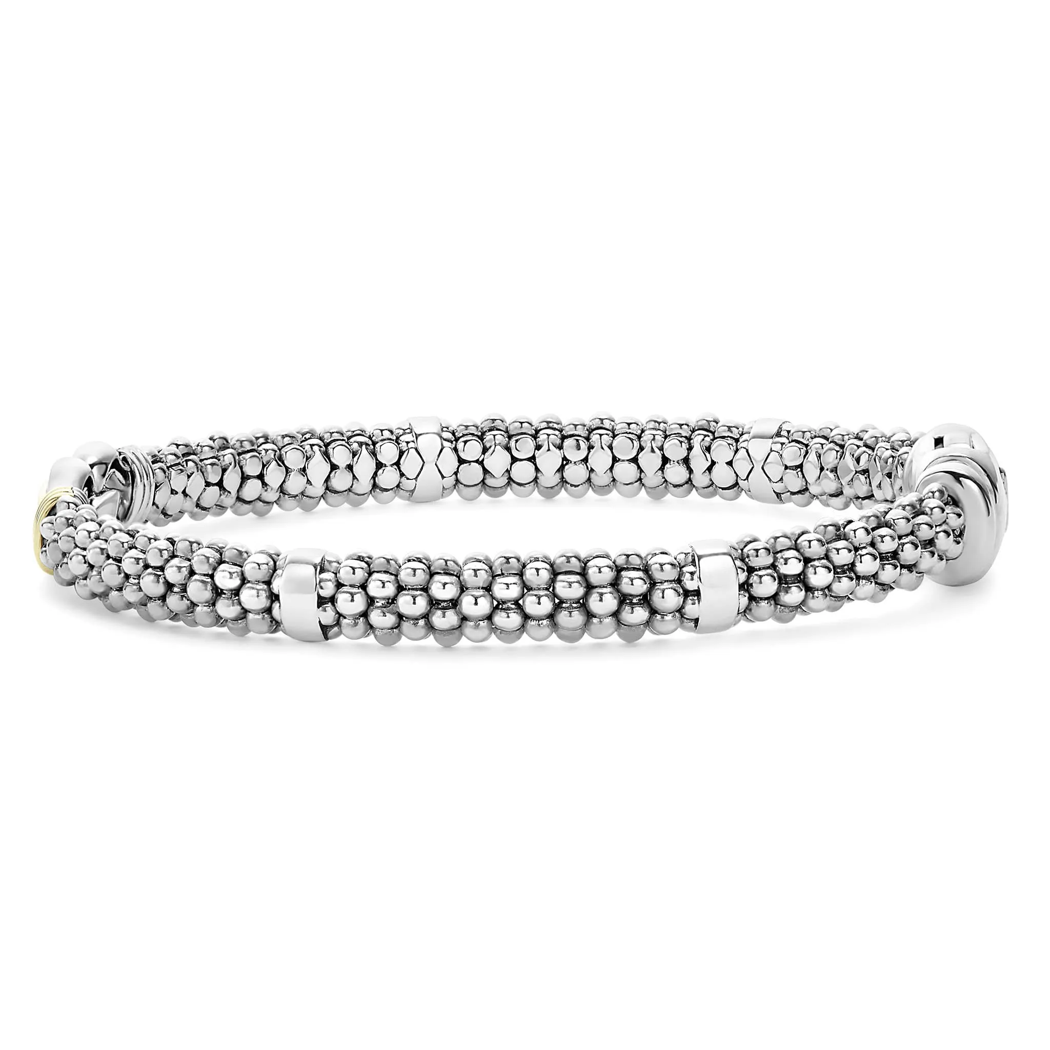 Derby Two-Tone Caviar Buckle Bracelet | 6mm