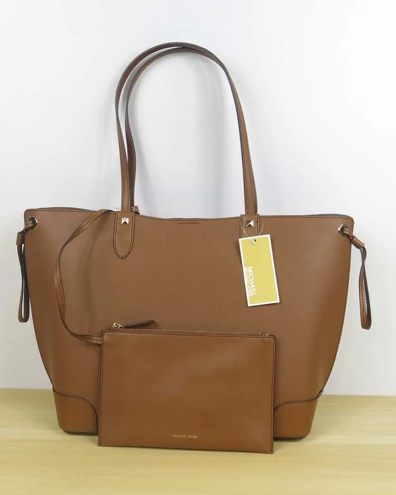 Edith Large Saffiano Leather Tote Bag