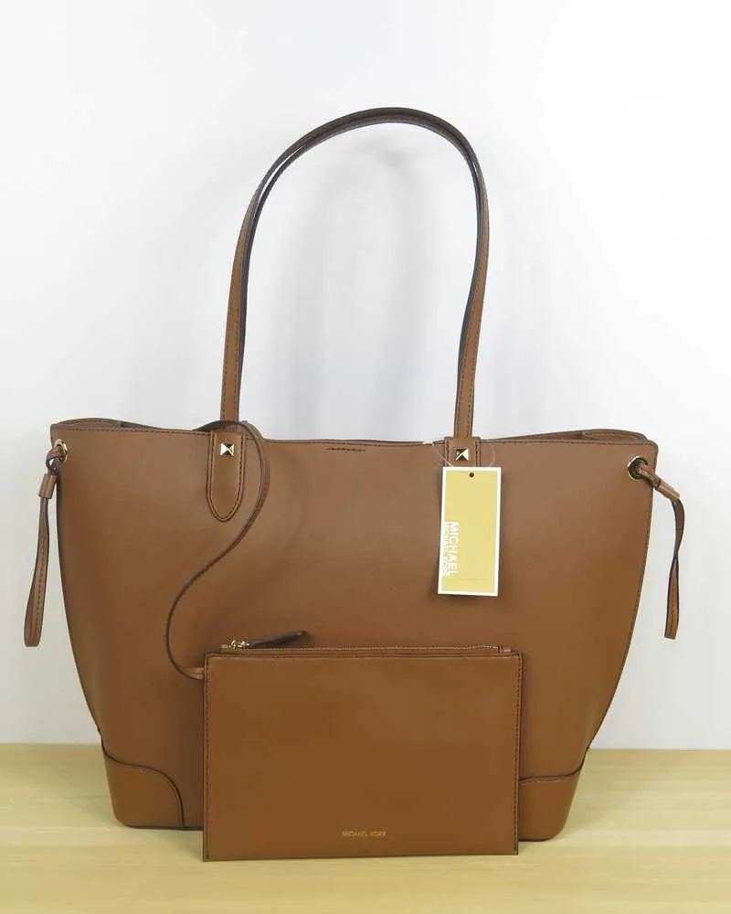 Edith Large Saffiano Leather Tote Bag