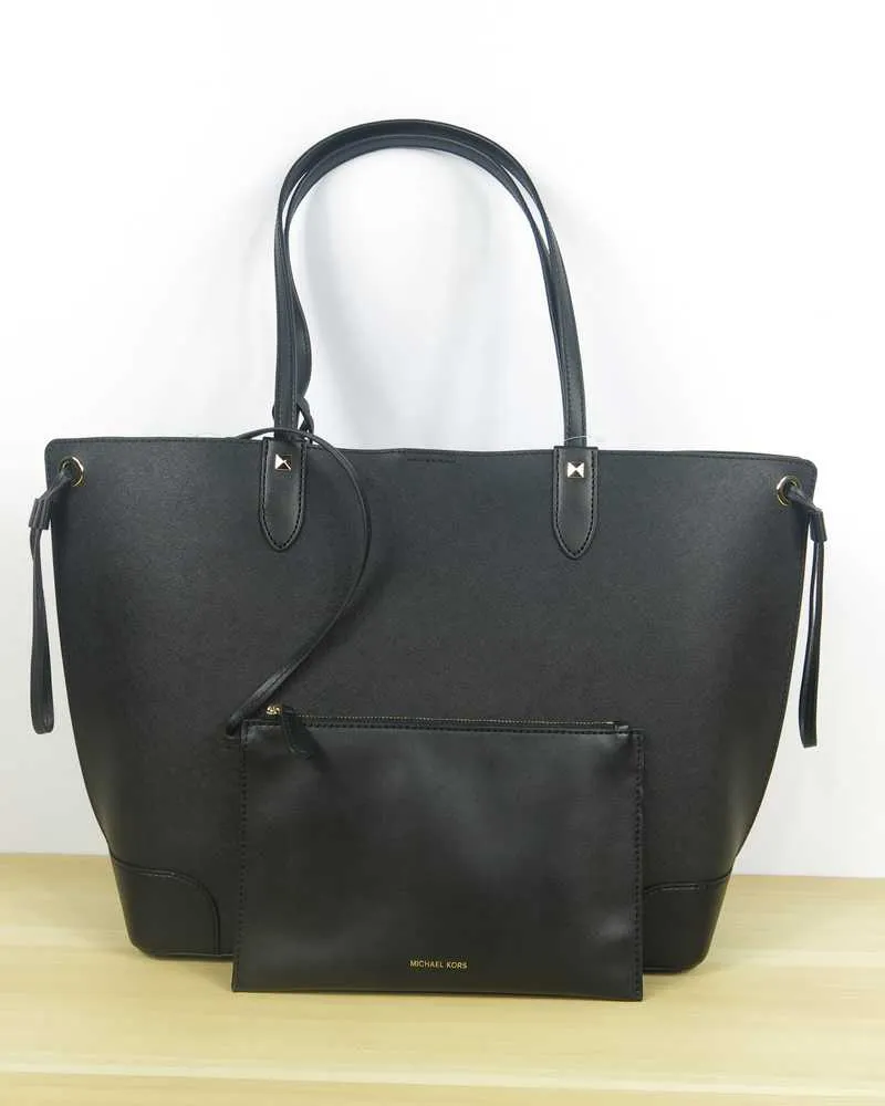 Edith Large Saffiano Leather Tote Bag