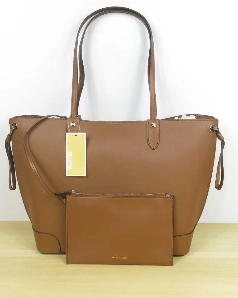 Edith Large Saffiano Leather Tote Bag