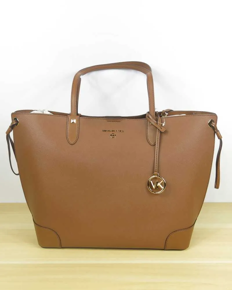 Edith Large Saffiano Leather Tote Bag