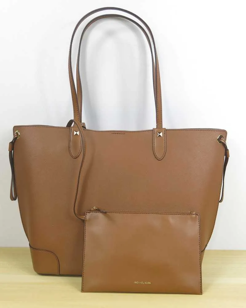 Edith Large Saffiano Leather Tote Bag