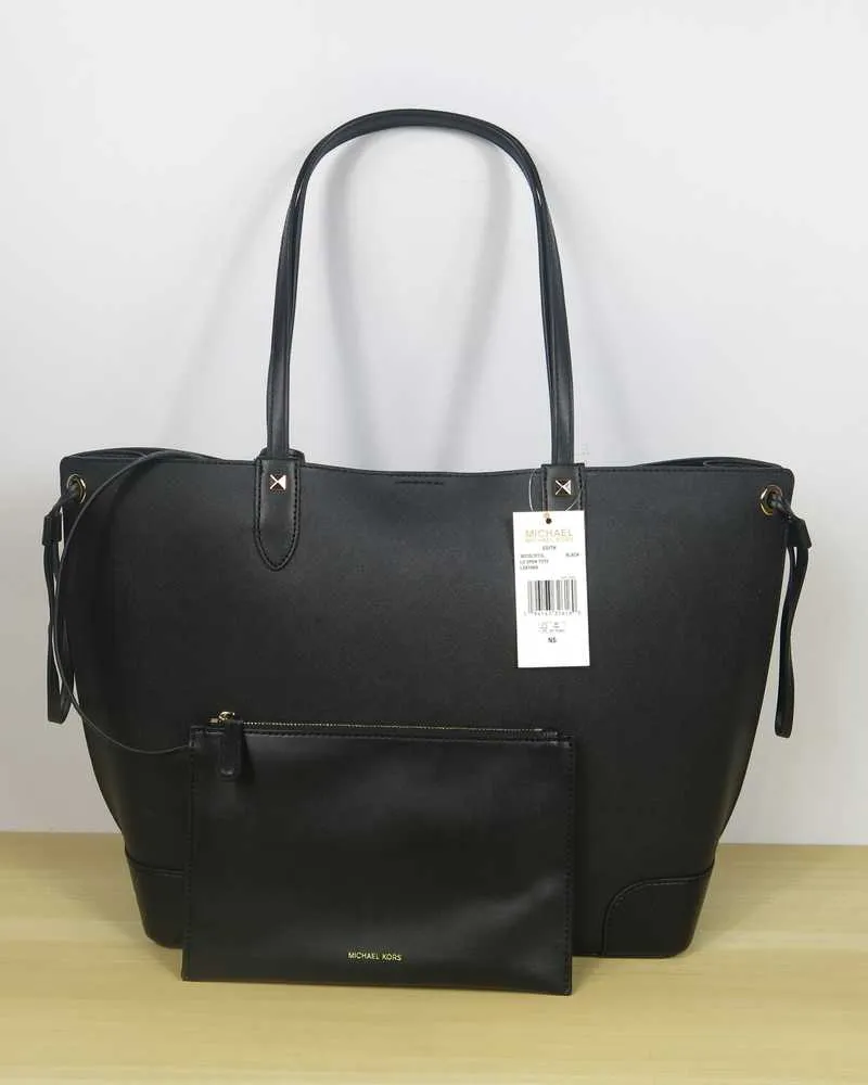 Edith Large Saffiano Leather Tote Bag