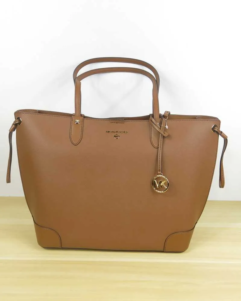 Edith Large Saffiano Leather Tote Bag