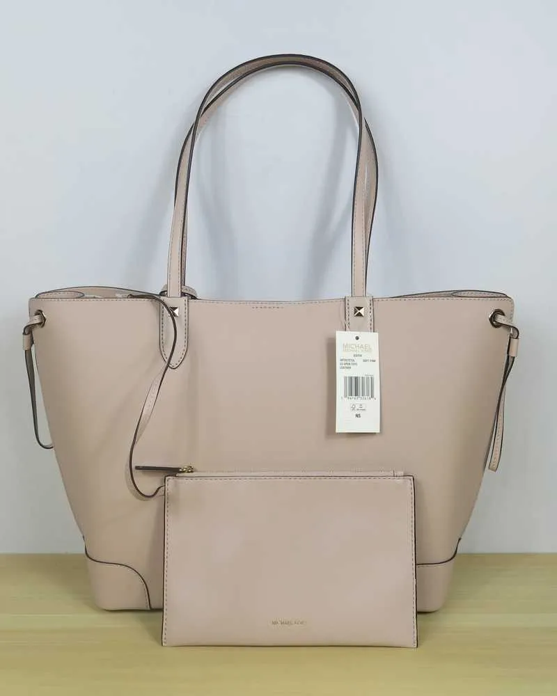 Edith Large Saffiano Leather Tote Bag