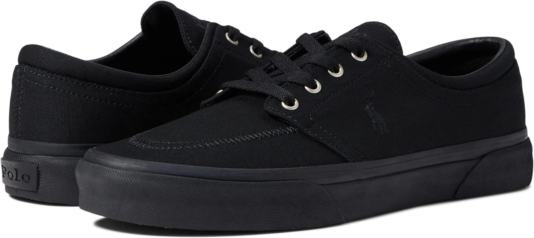 Faxon X Low-Top Canvas Sneaker Polo Ralph Lauren, Black/Black