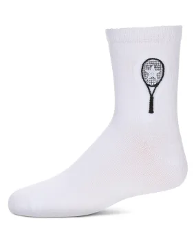 Girls' Tennis Star Crew Socks