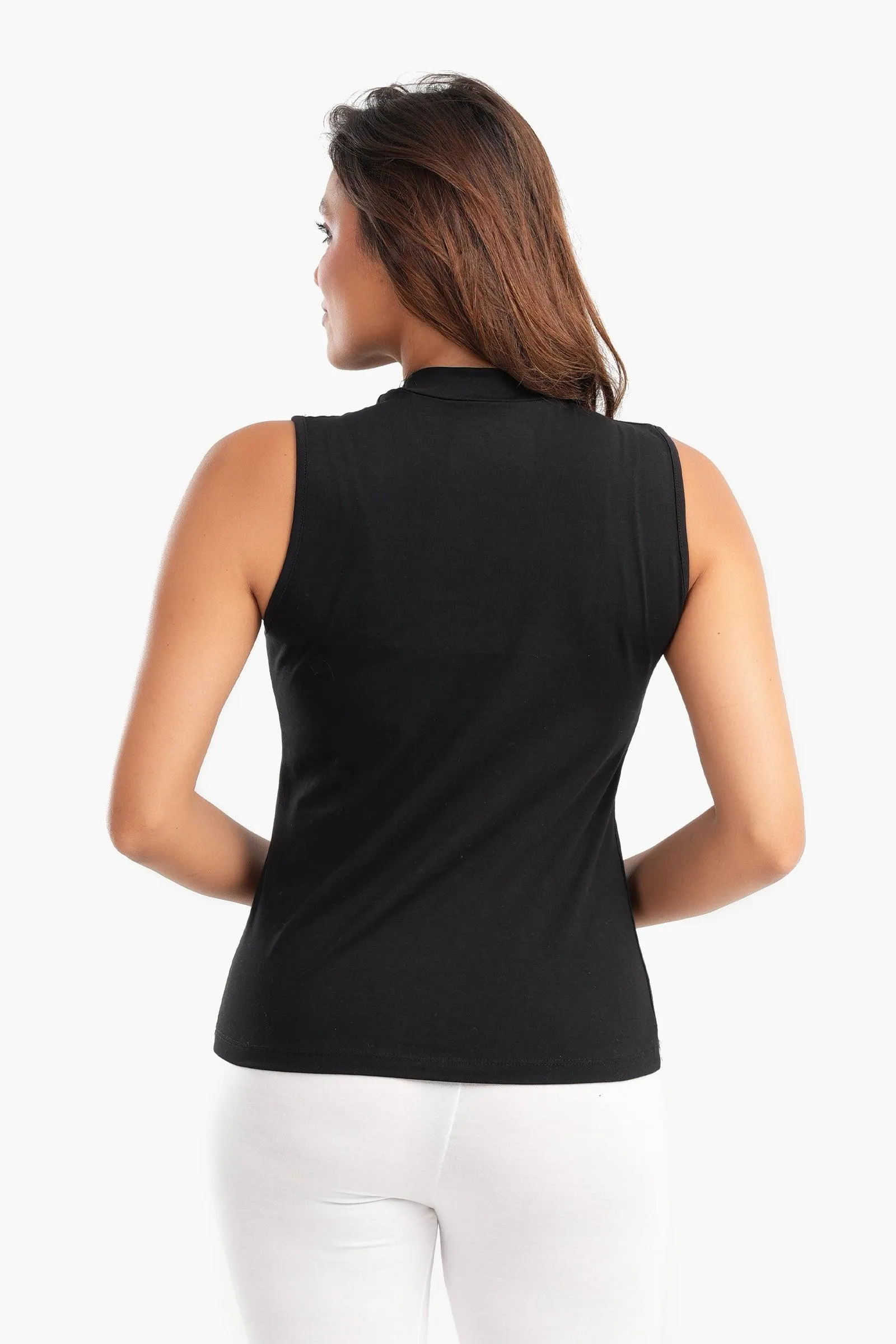 High Neck Slim Fit Top