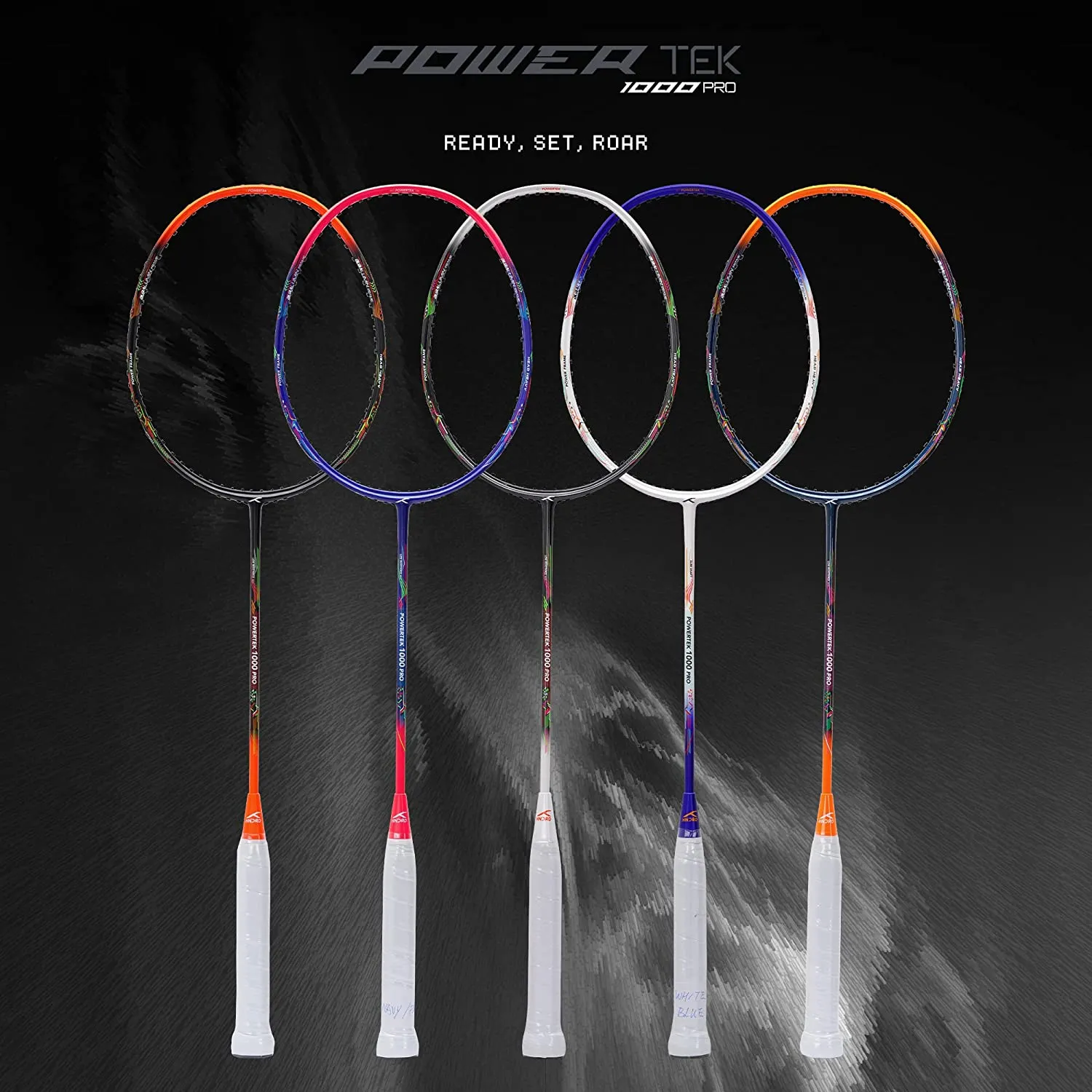 Hundred Powertek 1000 Pro Graphite Strung Badminton Racquet